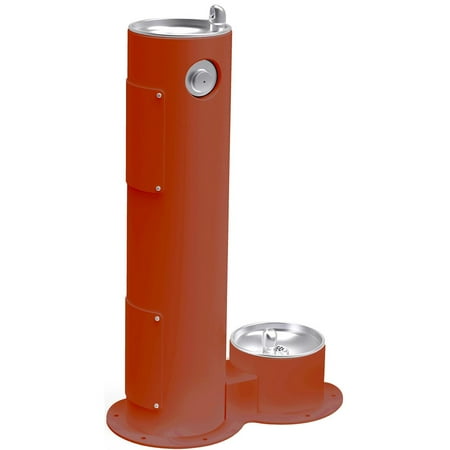 Elkay Lk4400db 26" Outdoor Floor Mounted Single Drinking Station - Terracotta