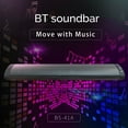 thumbnail image 3 of Graflsoa Wall-Mounted Bluetooth Soundbar BS-41A with Theater-Quality Sound, 10W Output, 5.0 BT, 2000mAh Battery, Includes USB & Audio Cables, No Plug Included, 3 of 6