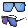 thumbnail image 2 of Oversized Polarized Mirrored Sunglasses for Women, Fashion Oversized Design Sun Glasses-100% UV Protection Eyewear,Beach/Travel/Driving, 2 of 3
