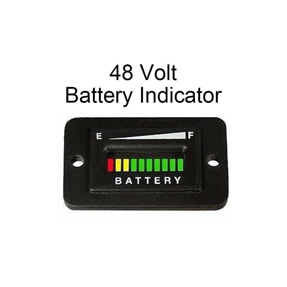 club car battery indicator with a voltage meter