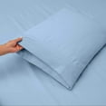 thumbnail image 2 of RV Twin Sheets Sets - Giza Cotton Bed Sheet Set - 4 Pieces Cotton RV Sheets 10"-15" Deep - 400 Thread Count 100% Giza Cotton Sheets for Campers -RV Twin: 38"x80" (Blue Light), 2 of 6