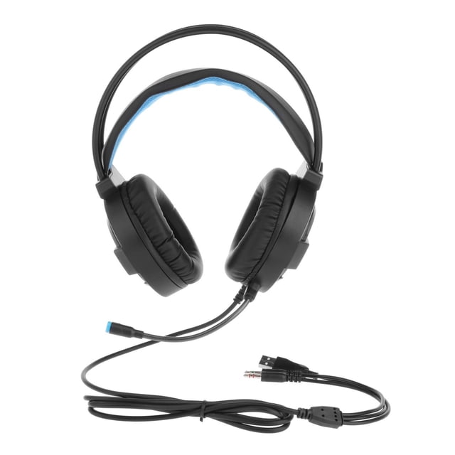 Auricures Para Juegos Profesionales Para Colocar Sobre Oreja, Doble Interfaz De 3,5 Mm, Negro Sunnimix Auriculares para juegos con cable