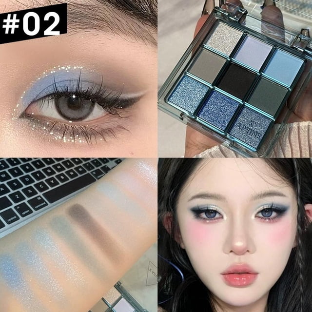 UOYOTT 9 Color Eye Shadow Plate Low Saturation Matte Pearlescent Shiny Fine Eye Earth Eyeshadow Shadow