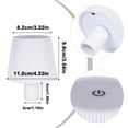 thumbnail image 3 of Lampe de Table Ronde Plissée Tricolore à DEL - Rechargeable 2000 mAh avec Températures de Couleur Réglables (1500-6500 K), Commande Tactile, Conception Imperméable pour un Usage Domestique Polyvalent, 3 of 6