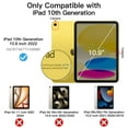 thumbnail image 2 of JETech Case for iPad (A16) 11th/10th Generation (2025/2022), Slim Stand Hard Back Shell Cover with Auto Wake/Sleep (Yellow), 2 of 6