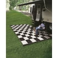 thumbnail image 4 of Camco Outdoor Mat - Checkered, Black and White - 9-Foot x 12-Foot (42827), 4 of 4