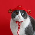 thumbnail image 6 of Pet Headdress New Year Style Holiday Dress Up Hand Knitting Cat Dog Woolen Yarn Hat Headwear Pet Accessories, 6 of 8
