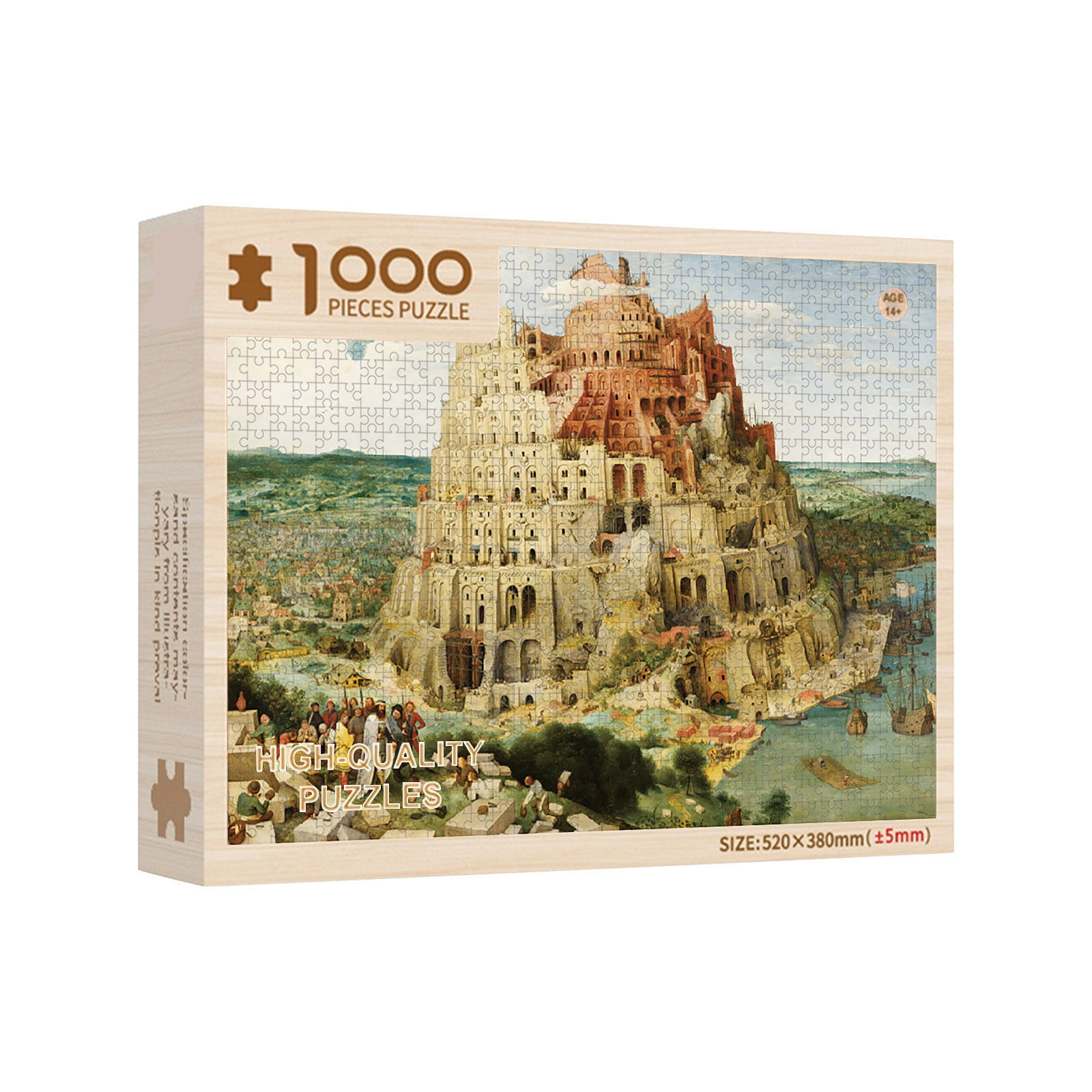 Babylon Tower Jigsaw Puzzles 1000 PCS Paper Puzzles Adult Kids Educational Toys 
