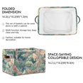 thumbnail image 2 of Yayeee Canvas Storage Basket with Handles for Shelves Fabric Bins Closet Organizer, Floral Forest Pattern, 2 of 8