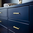 thumbnail image 3 of Goo-Ki 3 Inch(76mm) Zinc Alloy Kitchen Cabinet Pulls, Brushed Brass Classic Cabinet Handles for Dresser,Wardrobe & Cupboard, 6 Pack, 3 of 7