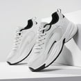 thumbnail image 3 of Men's Fashion Breathable Mesh Lace Up Sneakers Casual Trendy Round Toe Non Slip Outdoor Running Training Walking Shoes, 3 of 7