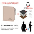 thumbnail image 4 of Royal Bagger RFID Blocking Genuine Leather Short Wallet for Women - Slim Bifold Coin Purse, Fashionable & Simple Design, 4 of 13