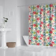thumbnail image 2 of Pioneer Flower Floral Print Pattern Shower Curtain 72"x72" ,Bathroom Decorative Shower Curtains Set with 12 Hooks,Modern Waterproof Washable Shower Curtain, 2 of 6