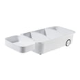 thumbnail image 2 of Estante de almacenamiento con cesta debajo del fregadero para gabinete, estante de almacenamiento para baño, multiusos Blanco, 2 of 9