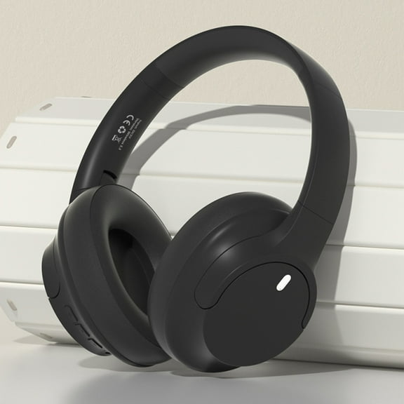 SPOORYYO Bluetooth 5 3 Headset, Wired or Wireless Foldable Over Ear, Low Latency Gaming Audio, 8 Hr Battery, Soft Headband, Sports Travel Work