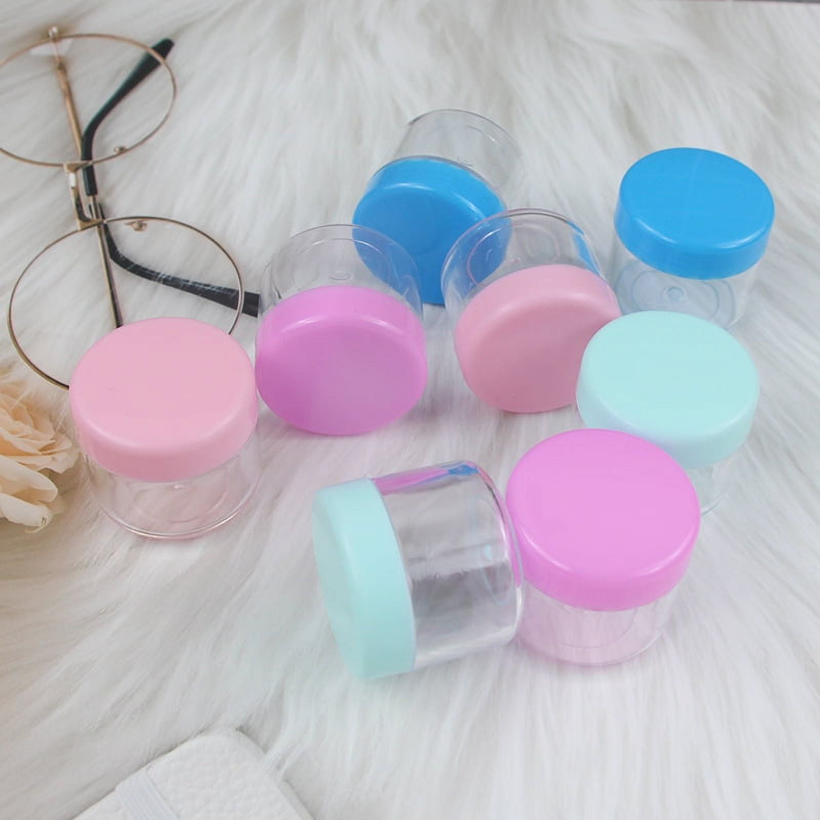 18P 6Oz Plastic Container Jars With Lids and Labels BPA Free Empty Round  Clear Cosmetic Containers Plastic Slime Jars for Lotion - AliExpress