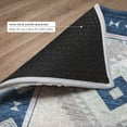 thumbnail image 6 of Addison Rugs Dream Shag Premium Machine Washable Transitional Aztec Blue Rectangle Rug, 5' x 7'6", 6 of 8