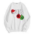 thumbnail image 4 of SOMOWI Chandails en Molleton pour Femmes Saint-Valentin Couples Assortis Chandail Sans Capuche Festif Col Rond Vacances Famille Blanc Graphique Tops Automne m, 4 of 4