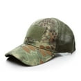 thumbnail image 3 of Clearance! Yigetop Baseball Hat Male Female Neutral Summer Camouflage Grid Baseball Caps Dome Adjustable Hat Visors Army Green, One Size, 3 of 3