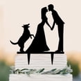 thumbnail image 4 of Acrylic Silhouette Cake Topper Wedding, 4 of 6