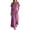 A-Purple, variant on 2026 Summer Dress for Women Cotton Linen Square Neck Short Sleeve Long Dress with Pockets & Side Slit Beach Sundress
