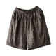 thumbnail image 1 of Pantalones cortos de verano para mujer, de algodón y lino, para uso exterior, de talla grande, holgados, de cintura alta, estilo coreano, pantalones casuales, de pierna ancha, para mujer, 1 of 1