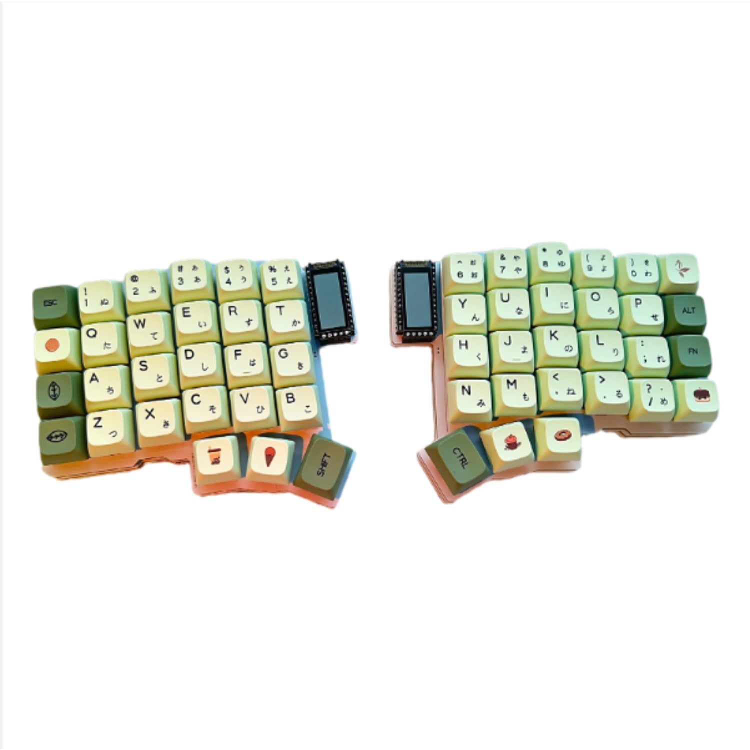 Silakka54 Split Keyboard Ergonomic Split Customization ZMK Hot Swappable Left and Right Keyboards, Use Nice! As The Main Controller, NanoV2 Supports Zmk Studio Bluetooth Custom Key Changing