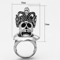 thumbnail image 2 of Haut de Bague en Acier Inoxydable Poli Haut SZ 13 TK1201-13, 2 of 4