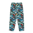 thumbnail image 3 of Lsque Colorful Fishing Baits Print Women's Pajama Pants, Lounge Pant - Comfortable Home Wear,Elastic Waistband, Stylish Design-X-Large, 3 of 9