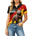 thumbnail image 2 of Women's Football Graphic T-Shirt, Women's Fashion Printed Short Sleeve Sports Top, Casual Athletic Workout Tee for Soccer Tournament 2026 Hot Pink Size: 2XL, 2 of 5