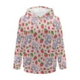 thumbnail image 5 of FOR U DESIGNS Strawberry Koala Hooded Sweaters Hoodies Pullover Sweatshirts for Women Size L Oversized Pullover Sweatshirt Comfortable Long Sleeve Hoodie for Women, 5 of 7
