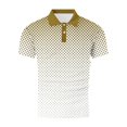 thumbnail image 5 of Styesk T-Shirts pour Hommes Imprimé Décontracté Sport Bouton Manches Courtes Col Rabattu Blouse Chemise, 5 of 5