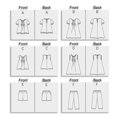 thumbnail image 3 of Butterick Patterns B4176 Top Vestido Pantalones Cortos Y Pantalones Para Niños/Niñas Talla 6-7-8, 3 of 4