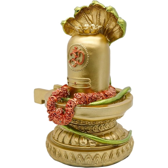 alikiki Hindu God Shiva Lingam Statue - India Home Temple Mandir Murti Lord Idol Indian Temple Pooja Item Puja Religious Sculpture Diwali Gifts