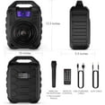 thumbnail image 6 of EARISE T26 Portable Karaoke Machine with Bluetooth Speaker and Wireless Microphone,, 6 of 7