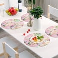 thumbnail image 6 of Coolnut Unicorn Princess Placemats for Dining Table, Heat-Resistant Round Place Mats, Anti-Skid Washable PVC Table Mats, 15.4" x 15.4" PVC Dinner Mats (4 Pack) Home Decor Gifts, 6 of 7