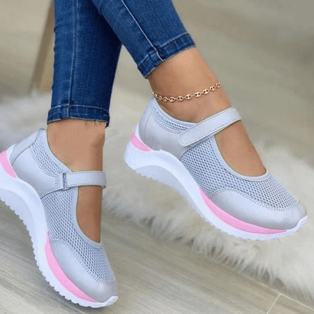 

Ladies Wedge Shoes Round Toe Breathable Sandals
