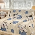 thumbnail image 5 of Sanrio-Manta de felpa de lana de cordero para niños, manta cálida con dibujos animados de Hello Kitty Melody Kuromi Cinnamoroll, regalo de decoración para sofá y dormitorio, 5 of 5