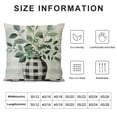 thumbnail image 5 of PHYHOO Spring Farmhouse Pillow Covers Buffalo Plaid Floral Truck Pillowcases Bloom Flower Home Decor Eucalyptus Leaves Cushion Cases for Sofa, 5 of 5