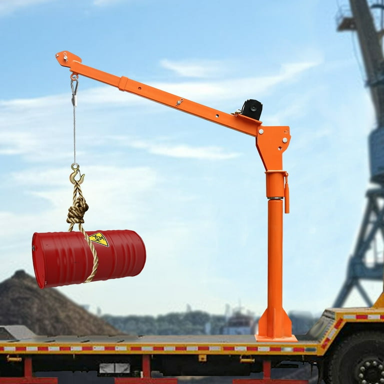 Truck-Mounted Crane with 12V Electric Winch, Pickup Truck Jib Cranes Painted Steel 1100 lb Pickup Truck Jib Cranes 360 Swivel Truck-Mounted Crane with 12V Electric Winch, Pickup Truck Jib Cranes Painted Steel 1100 lb Pickup Truck Jib Cranes 360 Swivel