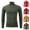 Army Green, variant on SBYOJLPB Men's Clothing Men Solid Turtleneck Casual Pullover T-shirt Bottoming Shirt White 10(XL)
