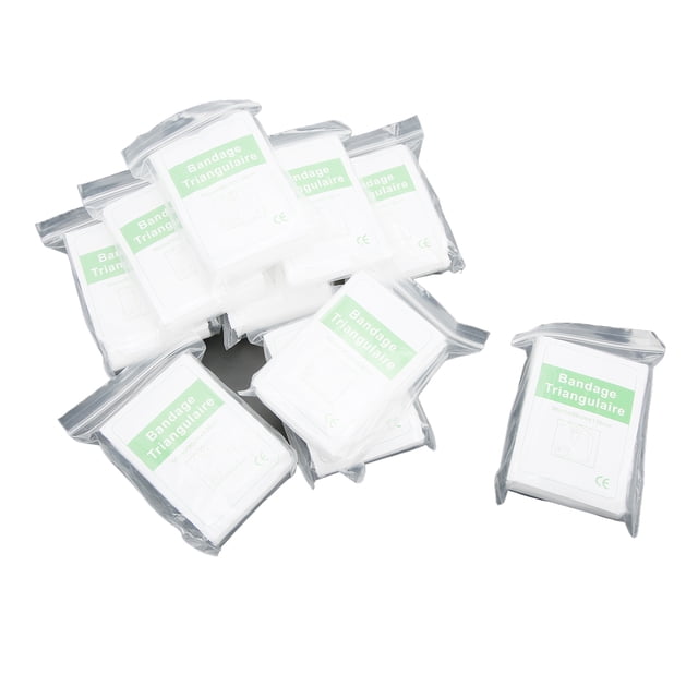 LAFGUR Medical Triangular Bandages,Triangular Bandages,10pcs Emergency Triangular Bandages Thick Medical Bandage Non Woven Fixation Emergency Bandage