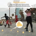 thumbnail image 4 of Greeniant 10 unids/lote de marcadores de plástico para patines, conos de entrenamiento de fútbol ligeros, barrera de marcado para patinaje, Gimnasios en casa Rosa, 4 of 6