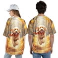 thumbnail image 5 of Welcome Fall Goldendoodle Strolling Through the Autumn Maple Forest All Over Print 3D Baseball Shirt Doodle Dog Lover Gifts Idea Softball Sport - 12012, 5 of 6