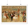 thumbnail image 1 of Fanny Rice at the French Ball Theatrical Poster (9x12 Art Print, Wall Decor Travel Poster), 1 of 1