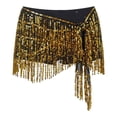 thumbnail image 4 of Easter Carnival Glitter Fringe Women Sequin Tassel Skirt Glitter Sparkly Fringe Belly Dance H.ip Scarf Skirts Metallic Rave Party Belts Costume, 4 of 4