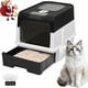 thumbnail image 1 of PHANCIR Caja de Arena para Gatos Cerrada, Plegable y Ligera con Cuchara para Arena, Fácil de Limpiar, Negra, 1 of 8