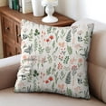 thumbnail image 3 of Set Of 4 Fresh Garden Pillow Covers 20x20 Inch Linen Decorative Square Throw Pillow Covers for Living Room Sofa Couch Decoration, 3 of 6