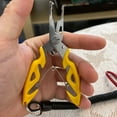 thumbnail image 3 of Flexible Angling Pliers Wear-Resistant Stainless Steel Automatic Reset Spring Lure Pliers for Fishing, 3 of 7