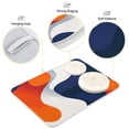 thumbnail image 3 of Yayeee Dish Drying Mat for Kitchen Counter 18"x24" Microfiber Absorbent Pad, Blue Abstract Wavy, 3 of 7